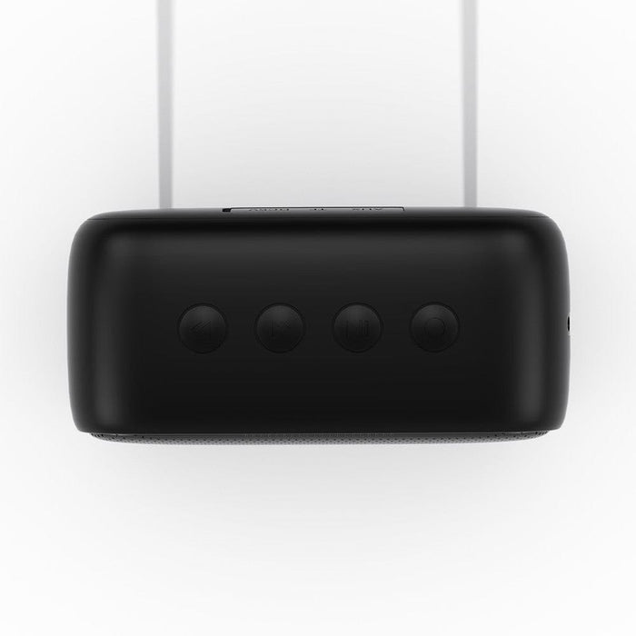 Compact REDEFINE PDCKET Live Bluetooth Portable Speaker in sleek black finish.