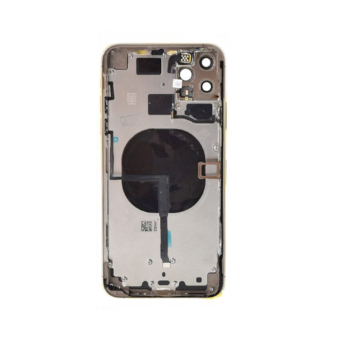 Rear Housing with Small Parts for iPhone 11 Pro Max (PULL-A) - Matte Gold - JPC MOBILE ACCESSORIES