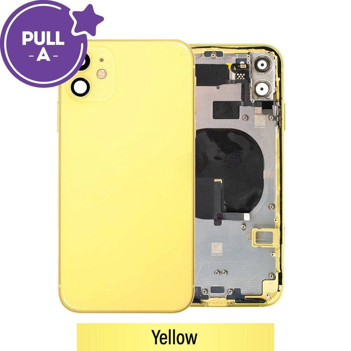 Rear Housing with Small Parts for iPhone 11 - Yellow - JPC MOBILE ACCESSORIES