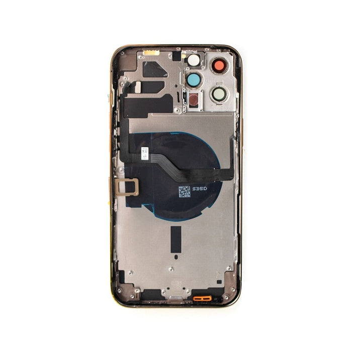 Rear Housing with Small Parts for iPhone 12 Pro Max (PULL-A)-Gold