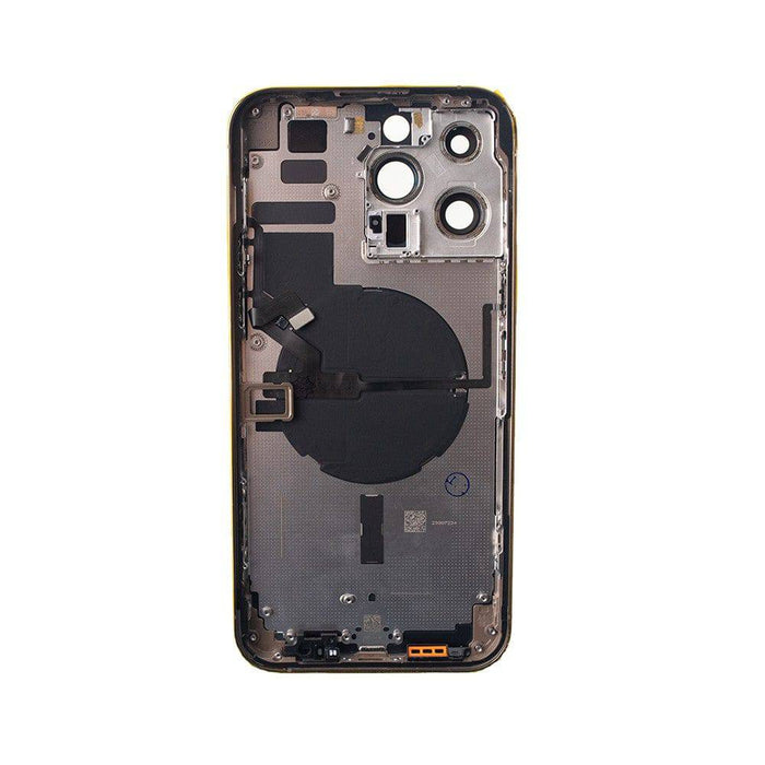 Rear Housing with Small Parts for iPhone 14 Pro Max (PULL-A) - Gold