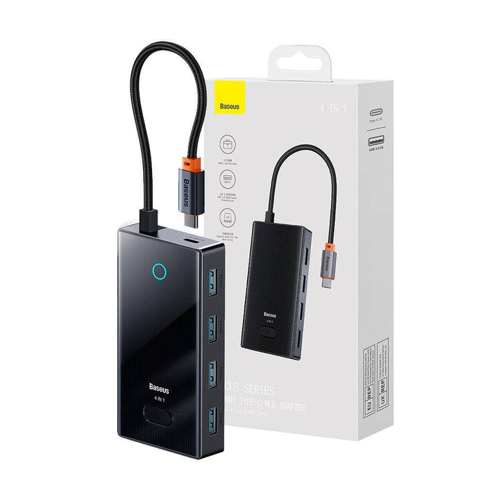 Baseus PioneerJoy 4 - Port Type - C HUB Adapter (Type - C to USB3.0*4) - JPC MOBILE ACCESSORIES