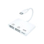 USB Male to 2 USB and Type C OGT Cable Adapter for apple iPhone iPad - JPC MOBILE ACCESSORIES