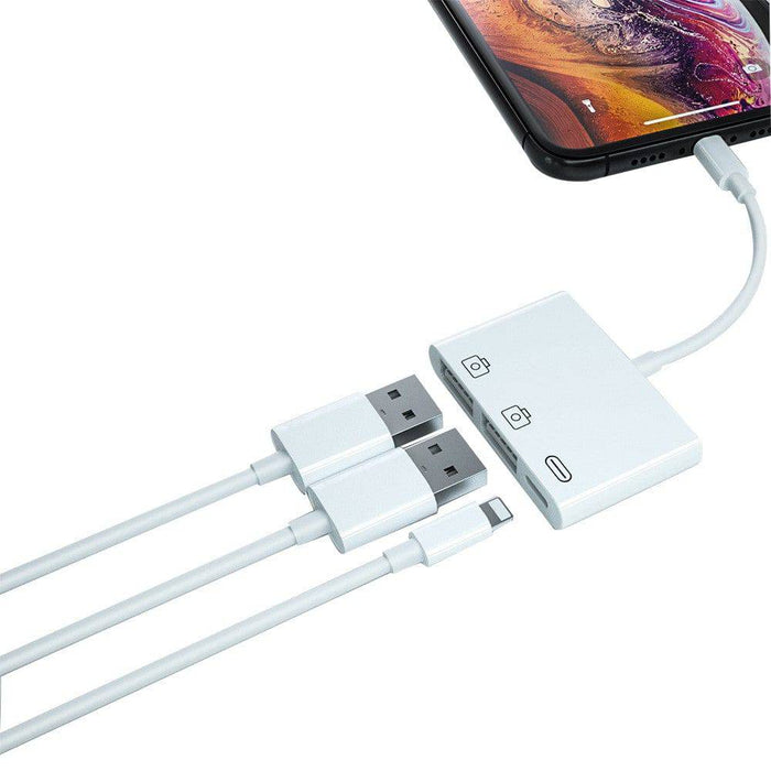 USB Male to 2 USB and Type C OGT Cable Adapter for apple iPhone iPad - JPC MOBILE ACCESSORIES