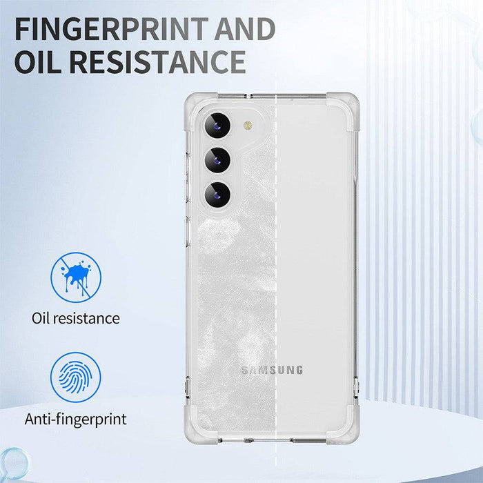 Anti-Shock Space Protective Clear Cover Case for Samsung Galaxy S24-Transparent