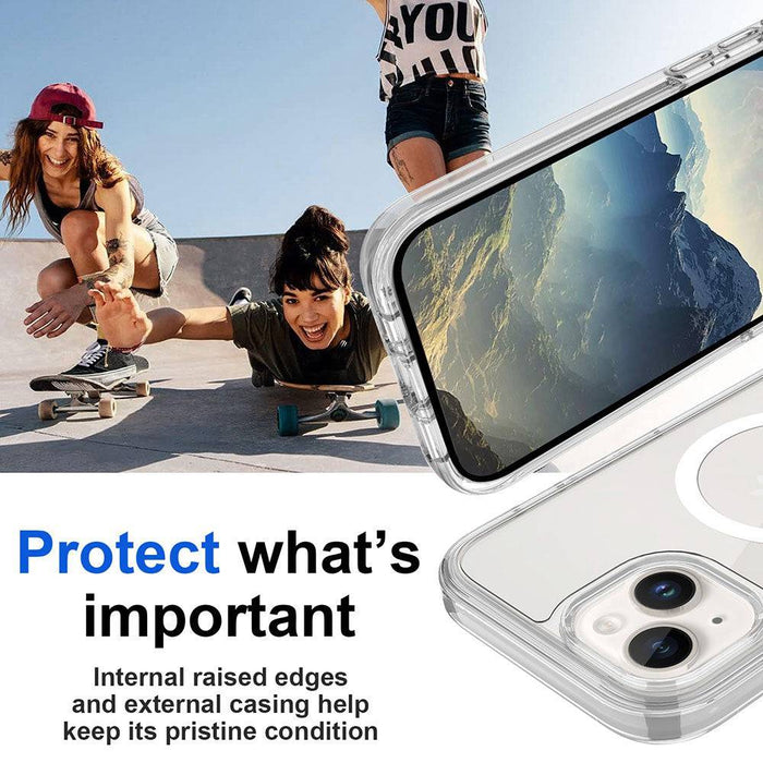 Hybrid Beatles Shockproof Case Cover with Magnetic Ring for iPhone 15