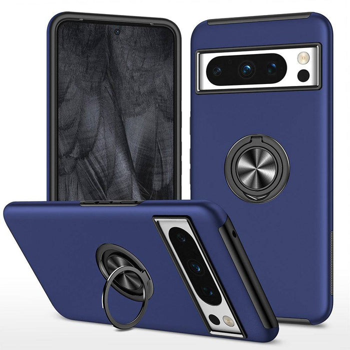 Magnetic Ring Holder Shockproof Cover Case for Google Pixel 8 Pro