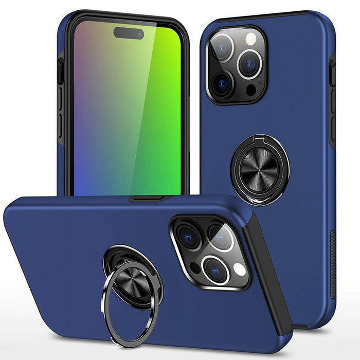 Magnetic Ring Holder Shockproof Cover Case for iPhone 15