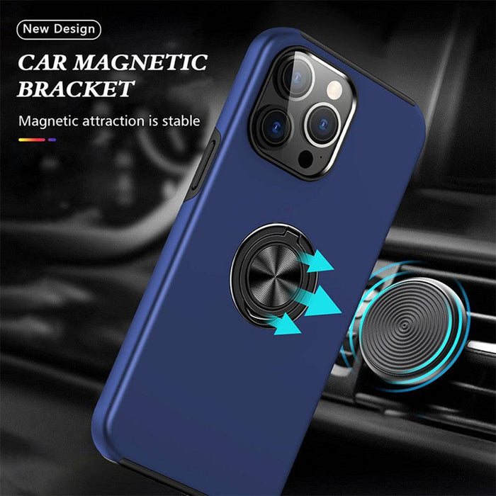 Magnetic Ring Holder Shockproof Cover Case for iPhone 15 Plus