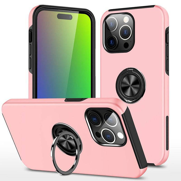 Magnetic Ring Holder Shockproof Cover Case for iPhone 15 Plus