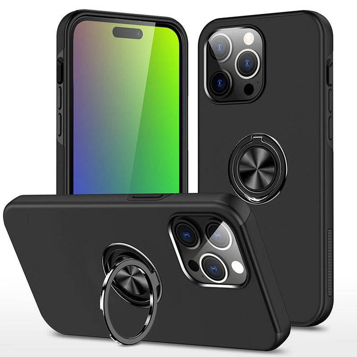 Magnetic Ring Holder Shockproof Cover Case for iPhone 15 Pro