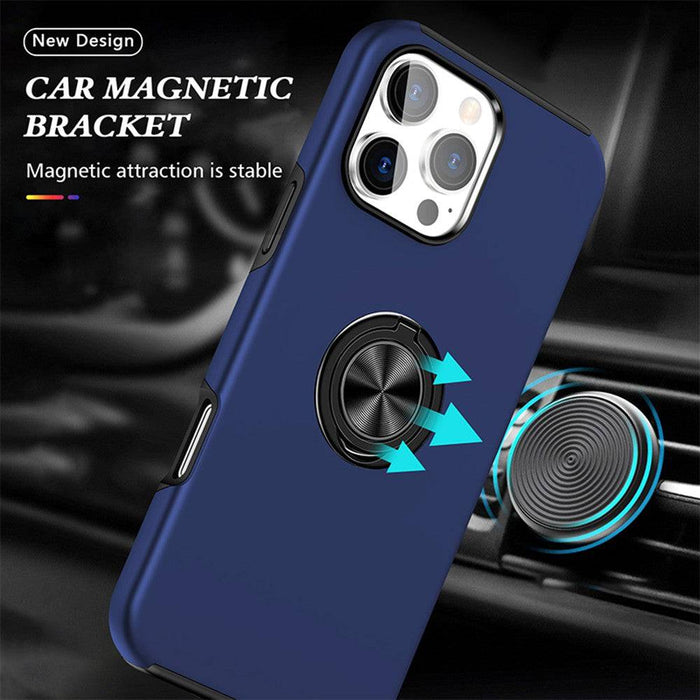 Magnetic Ring Holder Shockproof Cover Case for iPhone 16 Pro