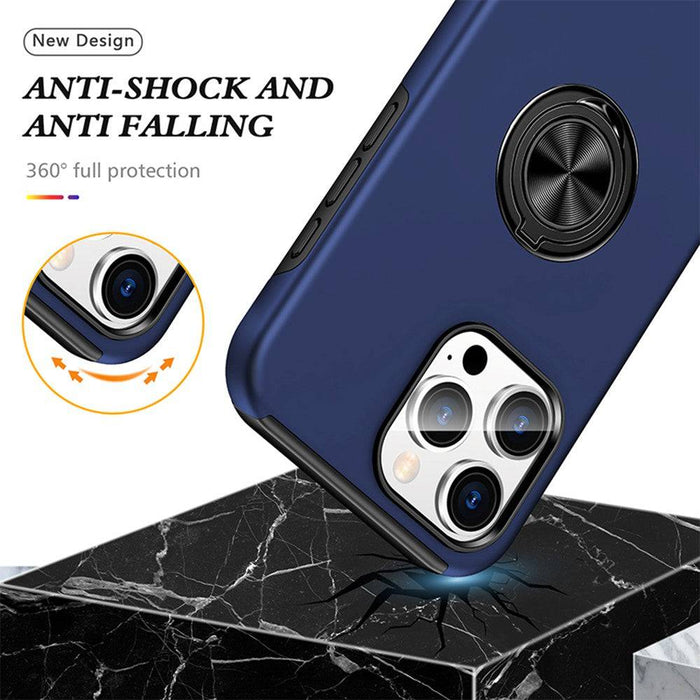 Magnetic Ring Holder Shockproof Cover Case for iPhone 16 Pro