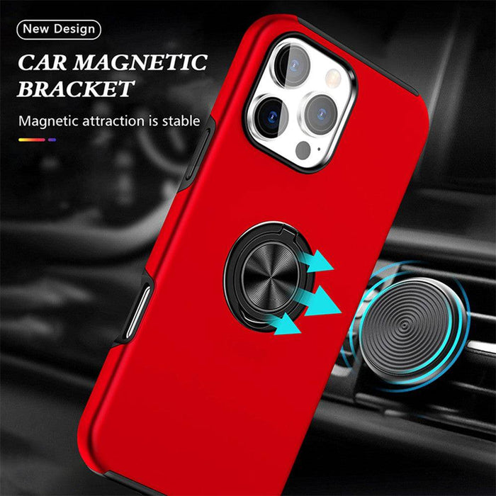 Magnetic Ring Holder Shockproof Cover Case for iPhone 16 Pro Max