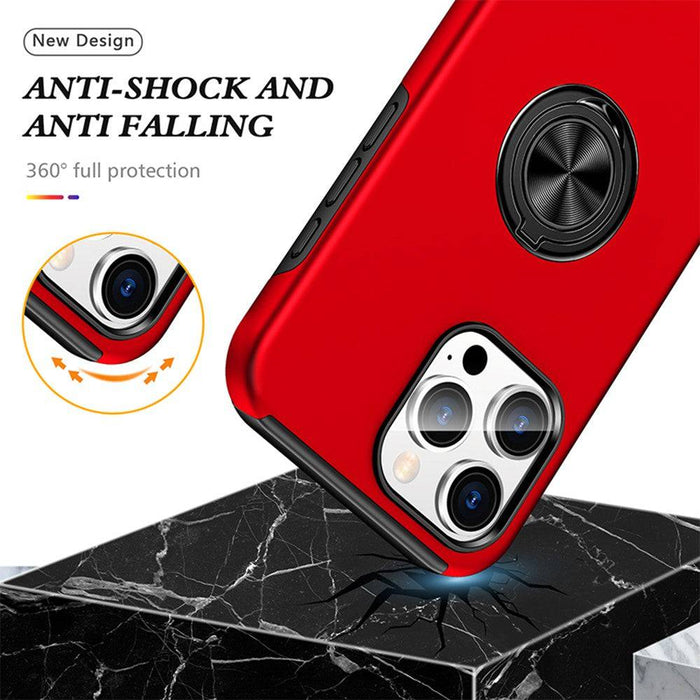 Magnetic Ring Holder Shockproof Cover Case for iPhone 16 Pro Max