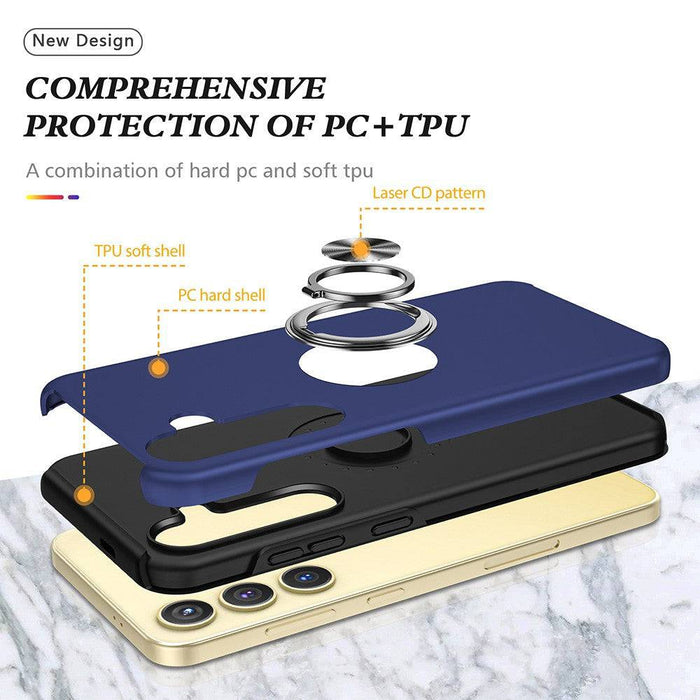 Magnetic Ring Holder Shockproof Cover Case for Samsung Galaxy S24 - JPC MOBILE ACCESSORIES