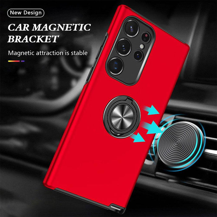 Magnetic Ring Holder Shockproof Cover Case for Samsung Galaxy S24 Ultra - JPC MOBILE ACCESSORIES