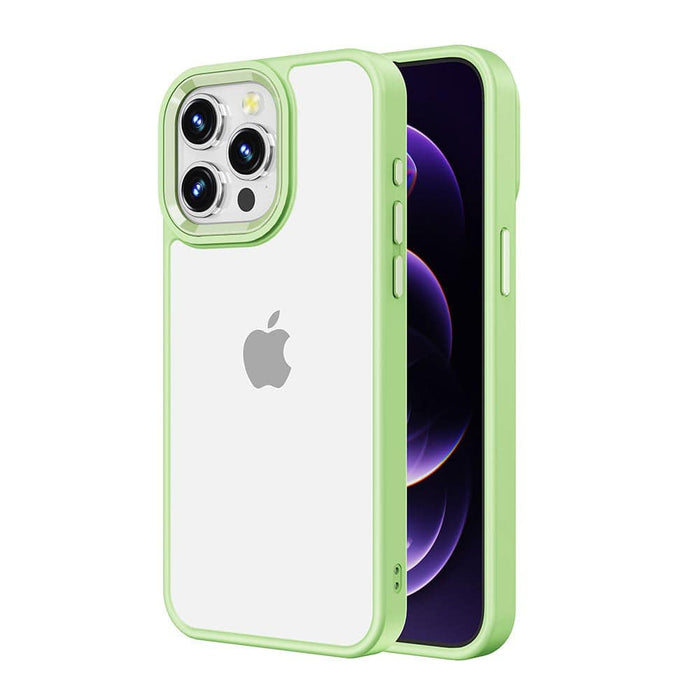 Metal Camera Lens Transparent Protection Shockproof Case for iPhone 15