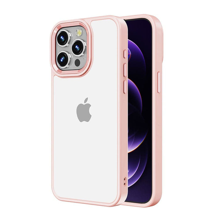 Metal Camera Lens Transparent Protection Shockproof Case for iPhone 15