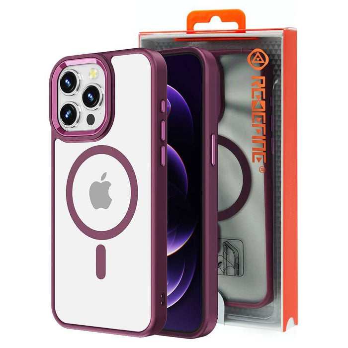 Redefine Metal Camera Lens Magnetic Transparent Magsafe Case for iPhone 15