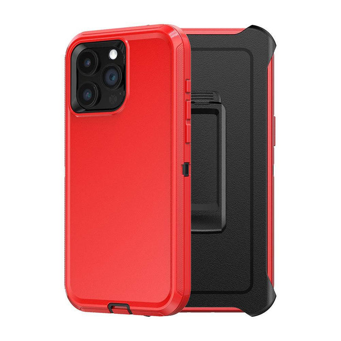 Shockproof Robot Armor Hard Plastic Case with Belt Clip for iPhone 15