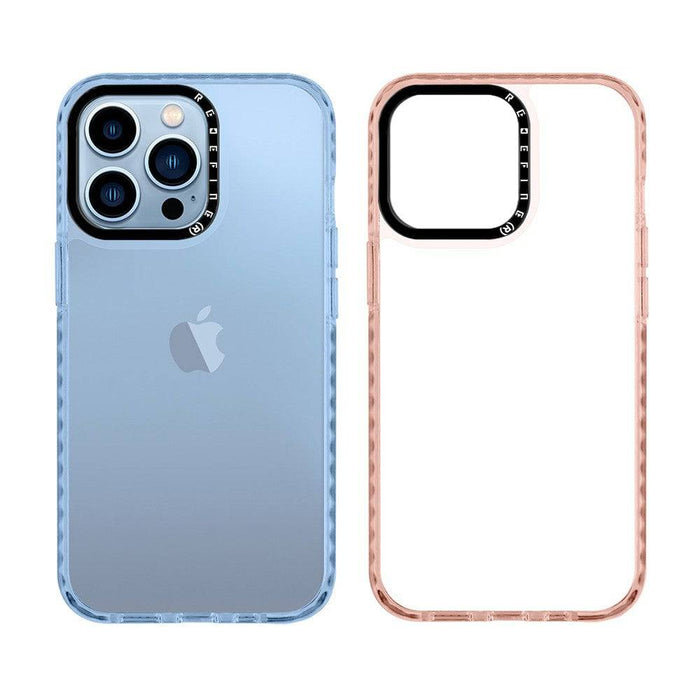 Transparent Candy Color Frame Shockproof Cover Case for iPhone 14 Pro Max