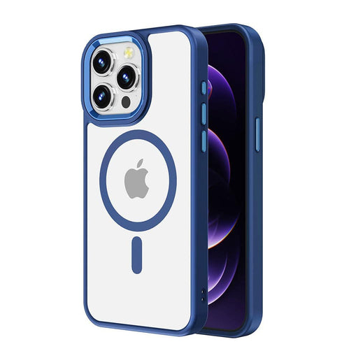 Metal Camera Ring MagSafe Case iPhone 15 Plus Clear Magnetic Shockproof PC TPU Cover Protective Hybrid Case JPC MOBILE