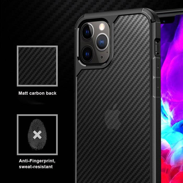 Carbon Fiber Hard Shield Case Cover for iPhone 11 Pro (5.8'') - JPC MOBILE ACCESSORIES