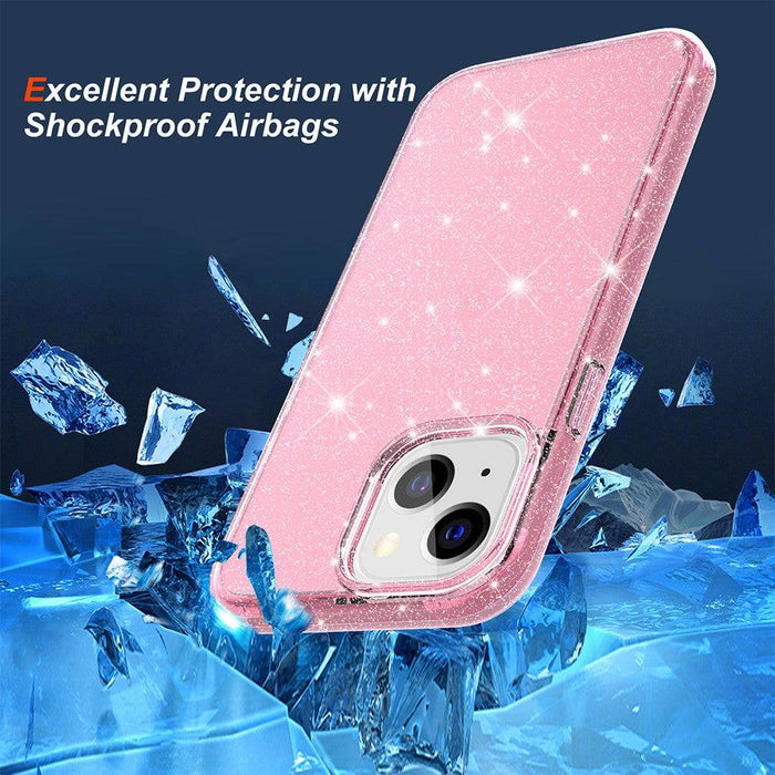 Ultimake Glitter Shockproof Case Cover for iPhone 15