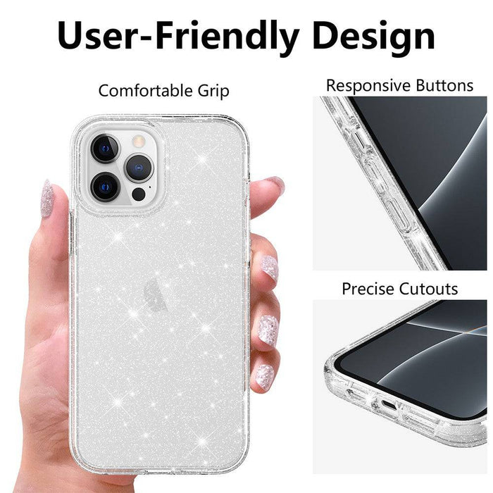 Ultimake Glitter Shockproof Case Cover for iPhone 15 Pro