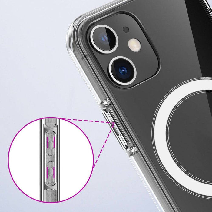 Clear Hybrid Case Cover with Magnetic Ring for iPhone 11 Magsafe