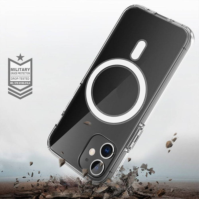 Clear Hybrid Case Cover with Magnetic Ring for iPhone XR