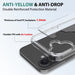 High-quality iPhone 16 transparent case with TPU and acrylic materials