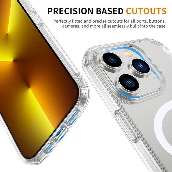 High Quality Acrylic + TPU Hybrid Transparent Magsafe Case for iPhone 15