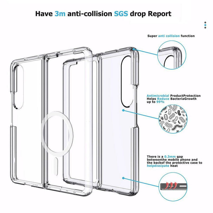 Ultimake Shockproof Transparent Magsafe Cover Case for Samsung Galaxy Z Fold4