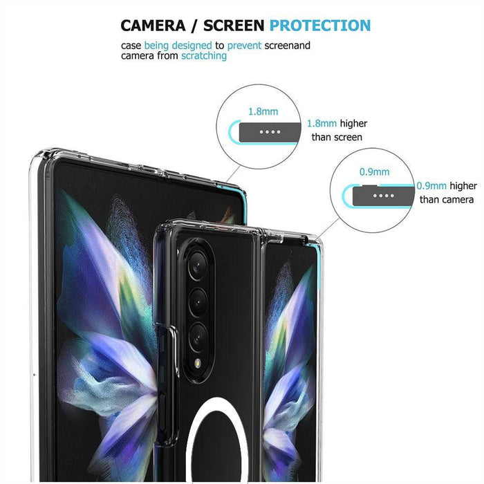 Ultimake Shockproof Transparent Magsafe Cover Case for Samsung Galaxy Z Fold4