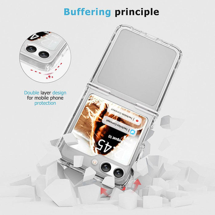 UTIA Ultimake Shockproof Case Cover for Samsung Galaxy Z Flip5-Transparent - JPC MOBILE ACCESSORIES