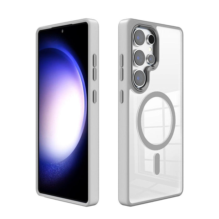 Redefine Metal Camera Lens Magnetic Transparent MagSafe Case for Samsung Galaxy S25 Ultra | Premium Protection & Wireless Charging Support - JPC MOBILE ACCESSORIES