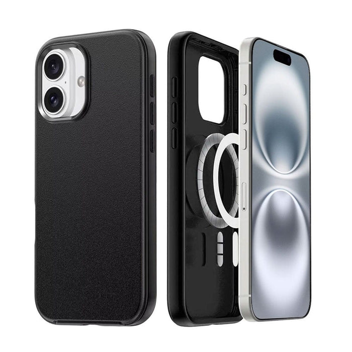 Hybrid Beatles Shockproof Magnetic Ring Case for iPhone 16 - PC + TPE, Wireless Charging Compatible - JPC MOBILE ACCESSORIES