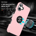 Durable iPhone 16 magnetic ring holder shockproof case with TPU materials