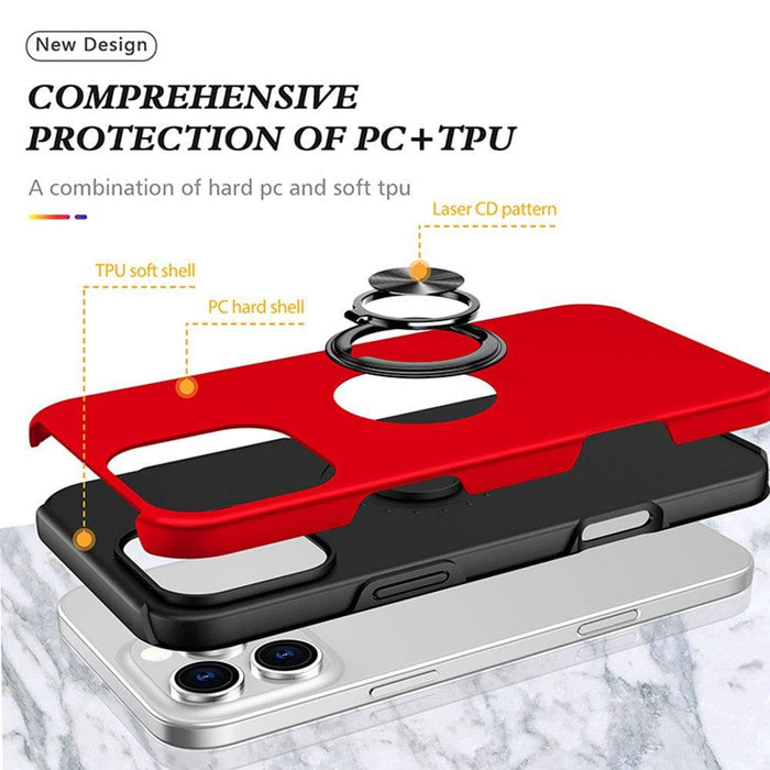 Magnetic Ring Holder Shockproof Cover Case for iPhone 16 Pro Max - JPC MOBILE ACCESSORIES