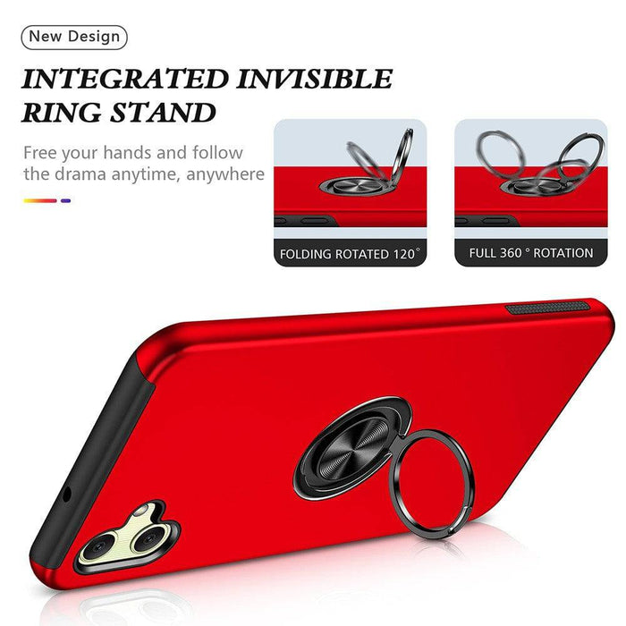 Magnetic Ring Holder Shockproof Cover Case for Samsung Galaxy A05 A055 - JPC MOBILE ACCESSORIES