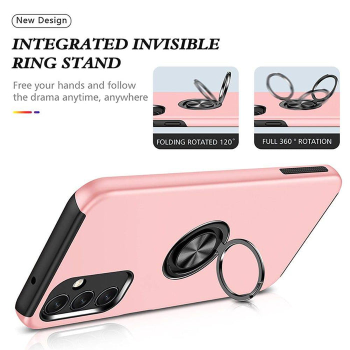 Magnetic Ring Holder Shockproof Cover Case for Samsung Galaxy A14 4G / 5G - JPC MOBILE ACCESSORIES