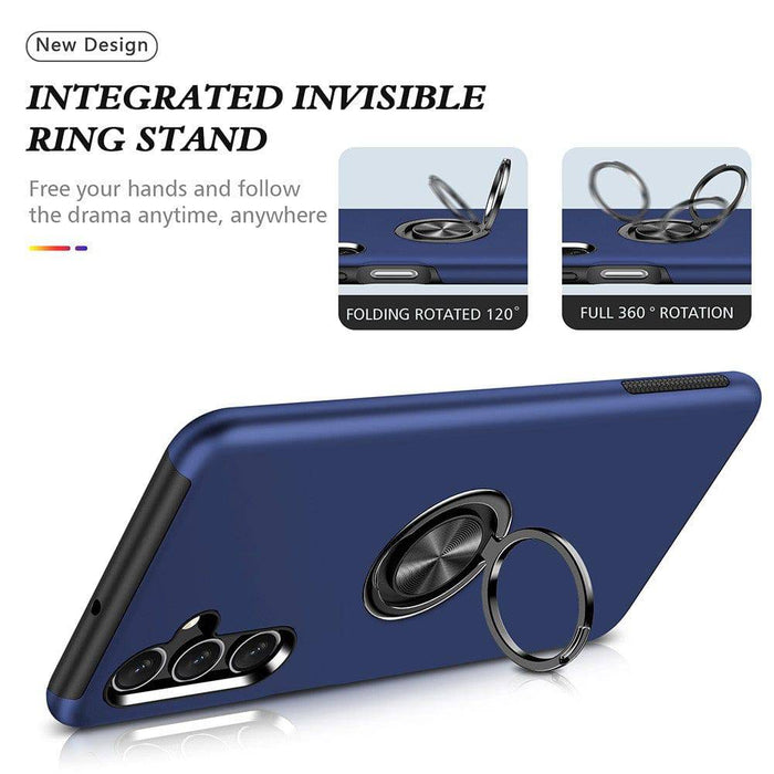 Magnetic Ring Holder Shockproof Cover Case for Samsung Galaxy A15 5G A156 - JPC MOBILE ACCESSORIES