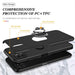 Magnetic Ring Holder Shockproof Cover Case for Samsung Galaxy A22 5G - JPC MOBILE ACCESSORIES