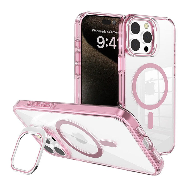 REDEFINE Lens Flip Stand Transparent MagSafe Case for iPhone 16 Pro Max - Front view