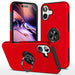 Full coverage iPhone 16 magnetic ring holder shockproof case with camera protection