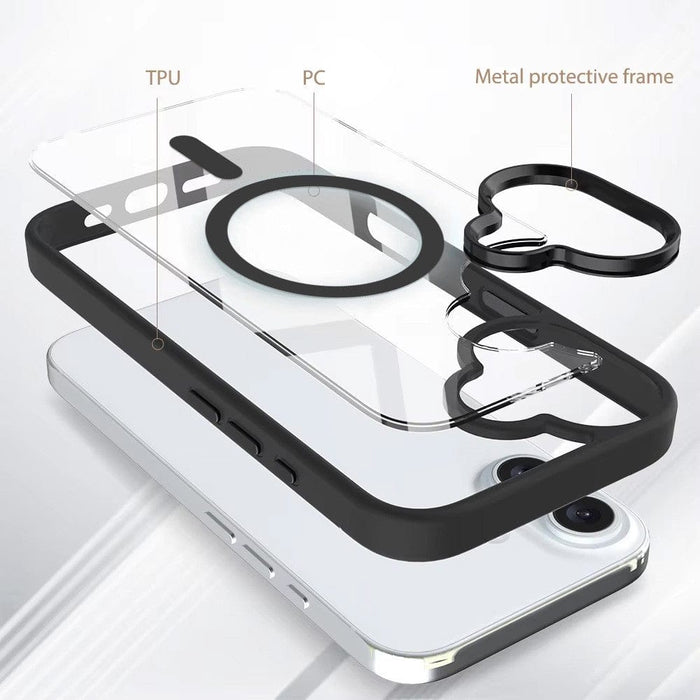 Redefine Metal Camera Lens Magnetic Transparent MagSafe Case for iPhone 16 - JPC MOBILE ACCESSORIES