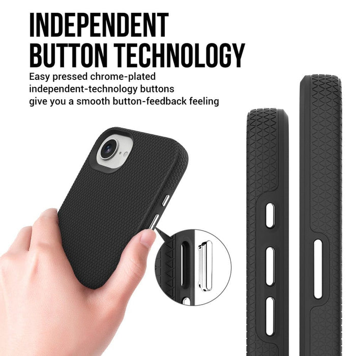 Easy grip textured sides on Rhinos case for iPhone 16e