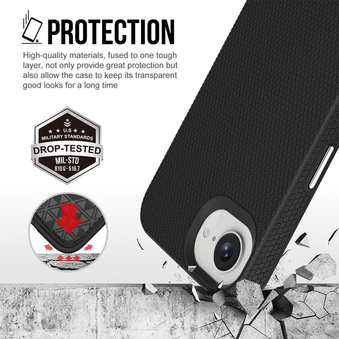 Ultra-slim rugged case for iPhone 16e with raised corners